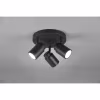 HLW LED LED Ceiling Spotlight - Trion Artion - GU10 Fitting - Splashproof IP44 - Round - Matte Black - Aluminum HLW LED LED Ceiling Spotlight - Trion Artion - GU10 Fitting - Splashproof IP44 - Round - Matte Black - Aluminum