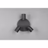 HLW LED LED Ceiling Spotlight - Trion Artion - GU10 Fitting - Splashproof IP44 - Round - Matte Black - Aluminum HLW LED LED Ceiling Spotlight - Trion Artion - GU10 Fitting - Splashproof IP44 - Round - Matte Black - Aluminum