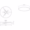 HLW LED LED Ceiling Lamp - Ceiling Lighting - Trion Hotia - E27 Fitting - 5-light - Round - Matte Gray - Aluminum
