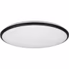 HLW LED LED Ceiling Lamp - Ceiling Lighting - Trion Lombis - 34W - Warm White 3000K - Dimmable - Round - Matte Black - Plastic HLW LED LED Ceiling Lamp - Ceiling Lighting - Trion Lombis - 34W - Warm White 3000K - Dimmable - Round - Matte Black - Plastic