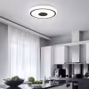 ronde mat zwarte LED plafondlamp 16W met warme witte lichtkleur 3000K en 1900 lumen ronde mat zwarte LED plafondlamp 16W met warme witte lichtkleur 3000K en 1900 lumen