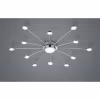 HLW LED LED Plafondlamp - Trion Bodrina - 24W + 6W - 13-lichts - Aanpasbare Kleur - Dimbaar - Afstandsbediening - Rond - Mat Chroom - Aluminium HLW LED LED Plafondlamp - Trion Bodrina - 24W + 6W - 13-lichts - Aanpasbare Kleur - Dimbaar - Afstandsbediening - Rond - Mat Chroom - Aluminium