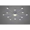 HLW LED LED Plafondlamp - Trion Bodrina - 24W + 6W - 13-lichts - Aanpasbare Kleur - Dimbaar - Afstandsbediening - Rond - Mat Chroom - Aluminium HLW LED LED Plafondlamp - Trion Bodrina - 24W + 6W - 13-lichts - Aanpasbare Kleur - Dimbaar - Afstandsbediening - Rond - Mat Chroom - Aluminium