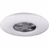 HLW LED LED Plafondlamp met Ventilator - Plafondventilator - Trion Vison - 60W - Afstandsbediening - Aanpasbare Kleur - Dimbaar - Rond - Mat Chroom - Kunststof HLW LED LED Plafondlamp met Ventilator - Plafondventilator - Trion Vison - 60W - Afstandsbediening - Aanpasbare Kleur - Dimbaar - Rond - Mat Chroom - Kunststof