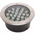 LED Grondspot - Inbouw Rond - 24W - IP67 - 4000K Natuurlijk Wit - Mat Chroom - RVS LED Grondspot - Inbouw Rond - 24W - IP67 - 4000K Natuurlijk Wit - Mat Chroom - RVS