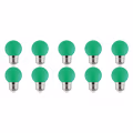 10x LED E27 Kozolux Romba Groen 1W 10x LED E27 Kozolux Romba Groen 1W