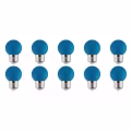 10x LED Lamp E27 Kozolux Romba Blue 1W 10x LED Lamp E27 Kozolux Romba Blue 1W