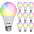 10x LED Bulb E27 Kozolux Smart LED 9W RGB+CCT Dimmable 10x LED Bulb E27 Kozolux Smart LED 9W RGB+CCT Dimmable