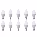 LED Lamp 10 Pack - E14 Fitting - 6W - Helder Koud Wit Licht 6400K LED Lamp 10 Pack - E14 Fitting - 6W - Helder Koud Wit Licht 6400K