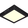 18W Surface-Mounted LED Downlight - Warm White 2700K–3000K - Matte Black - 225mm Square 18W Surface-Mounted LED Downlight - Warm White 2700K–3000K - Matte Black - 225mm Square