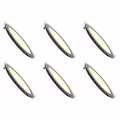 LED Downlight Slim 6 Pack - Inbouw Rond 3W Dimbaar Warm Wit 2700K