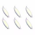 LED Downlight Slim 6 Pack - Inbouw Rond 6W LED, Warm Wit 2700K, Mat Wit Aluminium Ø120mm LED Downlight Slim 6 Pack - Inbouw Rond 6W LED, Warm Wit 2700K, Mat Wit Aluminium Ø120mm