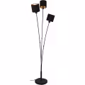 LED Floor Lamp Trion Torry – 3-light, Matte Black & Gold Design, Max. 40W LED LED Floor Lamp Trion Torry – 3-light, Matte Black & Gold Design, Max. 40W LED