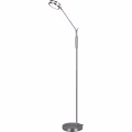 LED Floor Lamp 6.5W - Dimmable with Adjustable Color, Matte Nickel & Aluminum LED Floor Lamp 6.5W - Dimmable with Adjustable Color, Matte Nickel & Aluminum