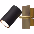 Elegante LED Wandspot Trion Milona - Mat Zwart/Goud - GU10 Fitting Elegante LED Wandspot Trion Milona - Mat Zwart/Goud - GU10 Fitting