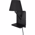 LED Wandlamp Trion Rahat met inductief laadstation - Mat Zwarte metalen vloerlamp, IP20 LED Wandlamp Trion Rahat met inductief laadstation - Mat Zwarte metalen vloerlamp, IP20
