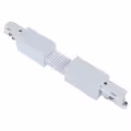 Flexibele Spanningsrail Doorverbinder Wit voor 3 Fase LED lamp & Witte Vloerlamp Flexibele Spanningsrail Doorverbinder Wit voor 3 Fase LED lamp & Witte Vloerlamp