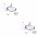 Power Rail Suspension Set 2 Pack White - Ideal for LED Lamp and White Floor Lamp Power Rail Suspension Set 2 Pack White - Ideal for LED Lamp and White Floor Lamp
