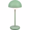 LED Tafellamp met Oplaadbare Batterijen - Trion Berna - 2W - Warm Wit 3000K - Spatwaterdicht IP44 - Dimbaar - Rond - Mat Groen - Kunststof LED Tafellamp met Oplaadbare Batterijen - Trion Berna - 2W - Warm Wit 3000K - Spatwaterdicht IP44 - Dimbaar - Rond - Mat Groen - Kunststof
