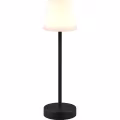 LED Tafellamp met Oplaadbare Batterijen - Trion Marty - 2.2W - Aanpasbare Kleurtemperatuur - Dimbaar - Spatwaterdicht IP44 - Rond - Zwart LED Tafellamp met Oplaadbare Batterijen - Trion Marty - 2.2W - Aanpasbare Kleurtemperatuur - Dimbaar - Spatwaterdicht IP44 - Rond - Zwart