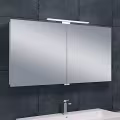 LED Mirror 120x60cm | 6W 6400K | Aluminum | Power Outlet LED Mirror 120x60cm | 6W 6400K | Aluminum | Power Outlet