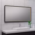 LED Mirror 120x60cm | 30W | Dimmable & Heated | Black LED Mirror 120x60cm | 30W | Dimmable & Heated | Black