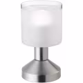LED Table Lamp - Table Lighting - Trion Garlo - E14 Fitting - Round - Matte Nickel - Aluminum LED Table Lamp - Table Lighting - Trion Garlo - E14 Fitting - Round - Matte Nickel - Aluminum