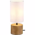 LED Tafellamp - Tafelverlichting - Trion Wooden - E14 Fitting - Rond - Mat Wit - Hout LED Tafellamp - Tafelverlichting - Trion Wooden - E14 Fitting - Rond - Mat Wit - Hout