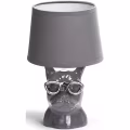 LED Table Lamp Aigi Xinus - Round Matte Gray Ceramic with E14 Fitting LED Table Lamp Aigi Xinus - Round Matte Gray Ceramic with E14 Fitting
