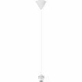 Stoffen Witte LED Hanglamp met E27 fitting - Compacte LED lamp voor elk interieur Stoffen Witte LED Hanglamp met E27 fitting - Compacte LED lamp voor elk interieur