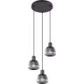 Black Metal LED Pendant Lamp Trion Arif - 3-light, E27, Matte Black, Adjustable Black Metal LED Pendant Lamp Trion Arif - 3-light, E27, Matte Black, Adjustable