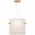 Gold LED Pendant Lamp - Matte Gold Aluminum with 3 E27 Light Points Gold LED Pendant Lamp - Matte Gold Aluminum with 3 E27 Light Points