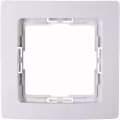 KOPP Paris HK05 1-gang cover frame Arctic Gloss White