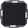 KOPP Paris HK05 2-button series switch matte black 10A