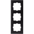 KOPP Athenis 3-way cover frame matte black RAL9005 KOPP Athenis 3-way cover frame matte black RAL9005