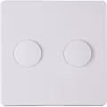 KOPP Paris HK05 DUO Dimmer Cover Plate Glossy White