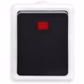 Matte gray 1-button switch IP54 LED 230V Matte gray 1-button switch IP54 LED 230V