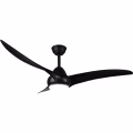 Trion Alasin LED ceiling fan Ø115 cm black, dimmable Trion Alasin LED ceiling fan Ø115 cm black, dimmable