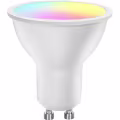 Energy-efficient 9W LED spotlight - White plastic spotlight with RGB and Smart Home