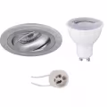 LED Spotlight Set 6W - Dimmable Tiltable Round Recessed Spotlight - White Spotlight GU10 LED Spotlight Set 6W - Dimmable Tiltable Round Recessed Spotlight - White Spotlight GU10