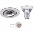 Dimmable 9W LED Spot Set - Tiltable Round Recessed Spot White Spot Dimmable 9W LED Spot Set - Tiltable Round Recessed Spot White Spot