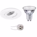 LED Spot Set - Tiltable Round White Recessed Spotlight 9W LED Dimmable LED Spot Set - Tiltable Round White Recessed Spotlight 9W LED Dimmable