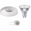 LED Spot Set - Dimmable Round Recessed Spotlight Matt White 9W LED Lamp GU10 LED Spot Set - Dimmable Round Recessed Spotlight Matt White 9W LED Lamp GU10