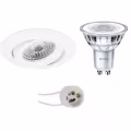 LED Spot Set 3W - Tiltable Round Recessed Spot Light Matt White | Dimmable White Spot Light LED Spot Set 3W - Tiltable Round Recessed Spot Light Matt White | Dimmable White Spot Light