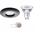 Pragmi Luno Pro 4W LED Spotlight Set - Dimmable IP65 Round Recessed Spotlight Black & White Pragmi Luno Pro 4W LED Spotlight Set - Dimmable IP65 Round Recessed Spotlight Black & White
