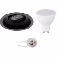 LED Spot Set 6W - Dimbare Ronde Inbouwspot, Kantelbaar, Mat Zwart LED Spot Set 6W - Dimbare Ronde Inbouwspot, Kantelbaar, Mat Zwart