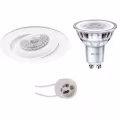 5W LED Spot Set - Kantelbare Witte Ronde Inbouwspot GU10 | Energiezuinig & Sfeervol 5W LED Spot Set - Kantelbare Witte Ronde Inbouwspot GU10 | Energiezuinig & Sfeervol