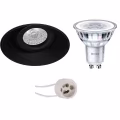 LED Spot Set 6W - Kantelbare Ronde Inbouwspot, Witte & Zwarte Spot, GU10 LED Lamp LED Spot Set 6W - Kantelbare Ronde Inbouwspot, Witte & Zwarte Spot, GU10 LED Lamp