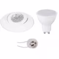 LED Spot Set 6W - Dimmable Tiltable Round Recessed Spotlight Matte White - GU10 LED Spot Set 6W - Dimmable Tiltable Round Recessed Spotlight Matte White - GU10
