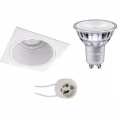 Inbouw Vierkante Spot - Dimbare Witte LED Lamp 7W LED Spot